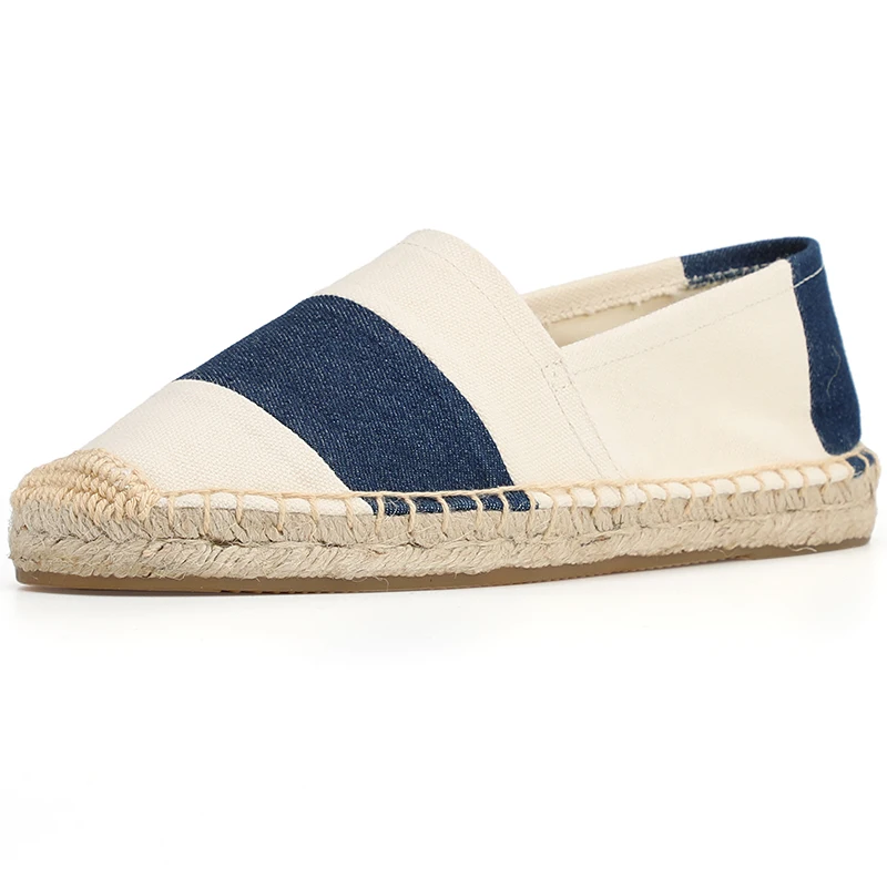 2021 Canvas Sapatos Zapatillas Mujer Espadrilles Flats Comfortable Shoes Women\'s Slip On Casual Flat Patchwork Woman Creepers