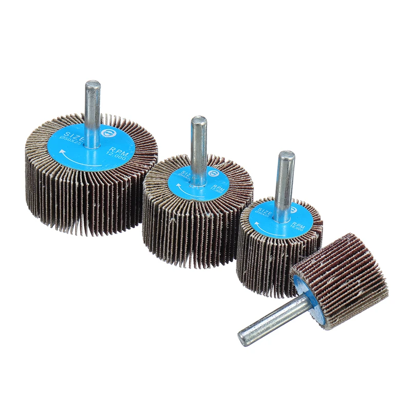 180 Grit 25/30/40/50mm Sanding Flap Wheel Polishing Grinding Accessories Tool Disc For Dremel Rotary Tool