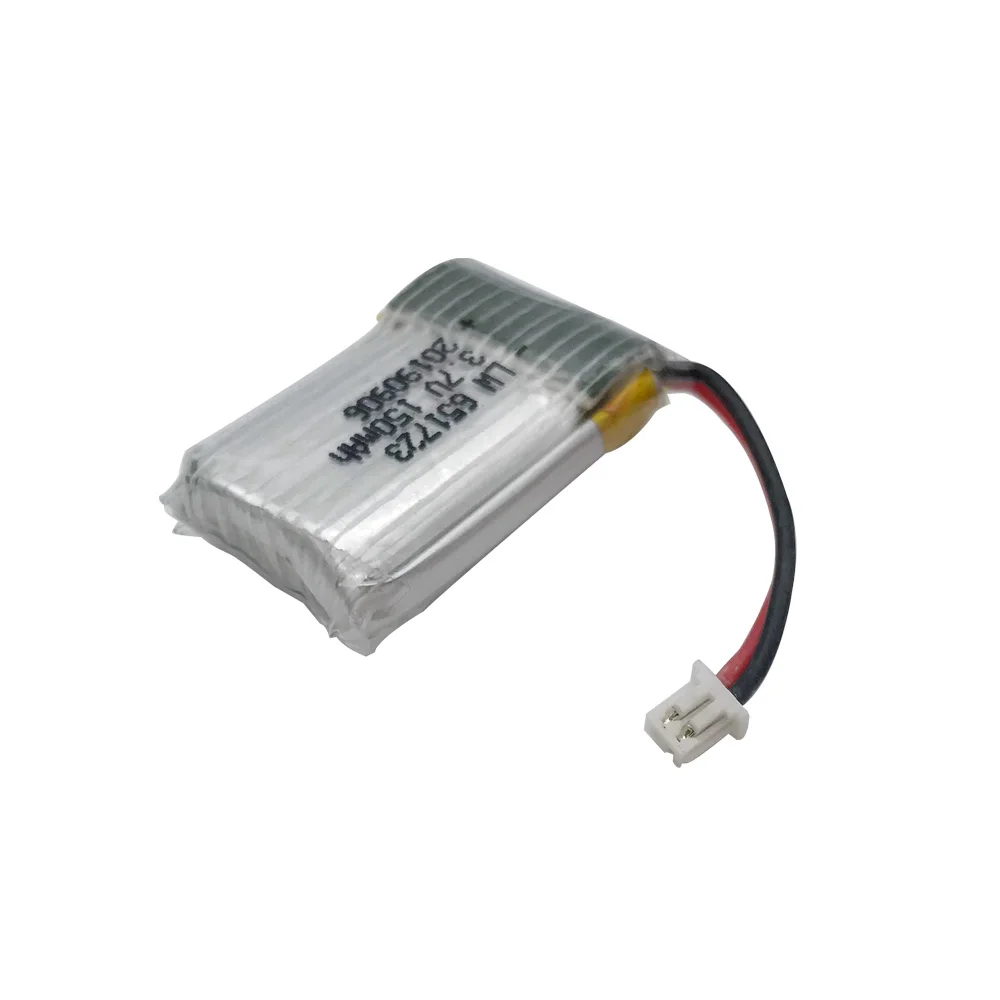 Batería lipo para cuadricóptero teledirigido, piezas de repuesto de 3,7 v, 3,7 v, 150mAh, para H20, S8, M67, U839, YD927, 10 Uds., envío gratis