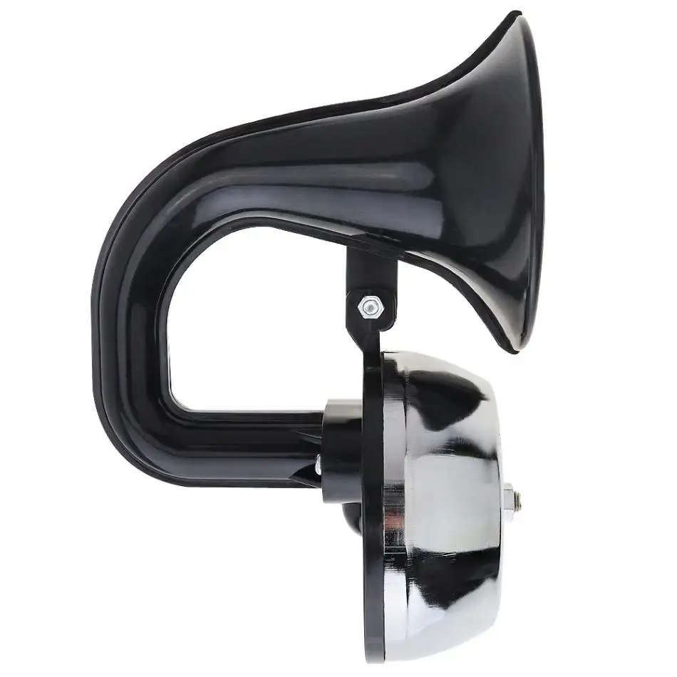 12V 24V 126DB Super Loud Air Horn Waterproof Snail Air Horn Dustproof with Bracket for Cars Vehicle Boat