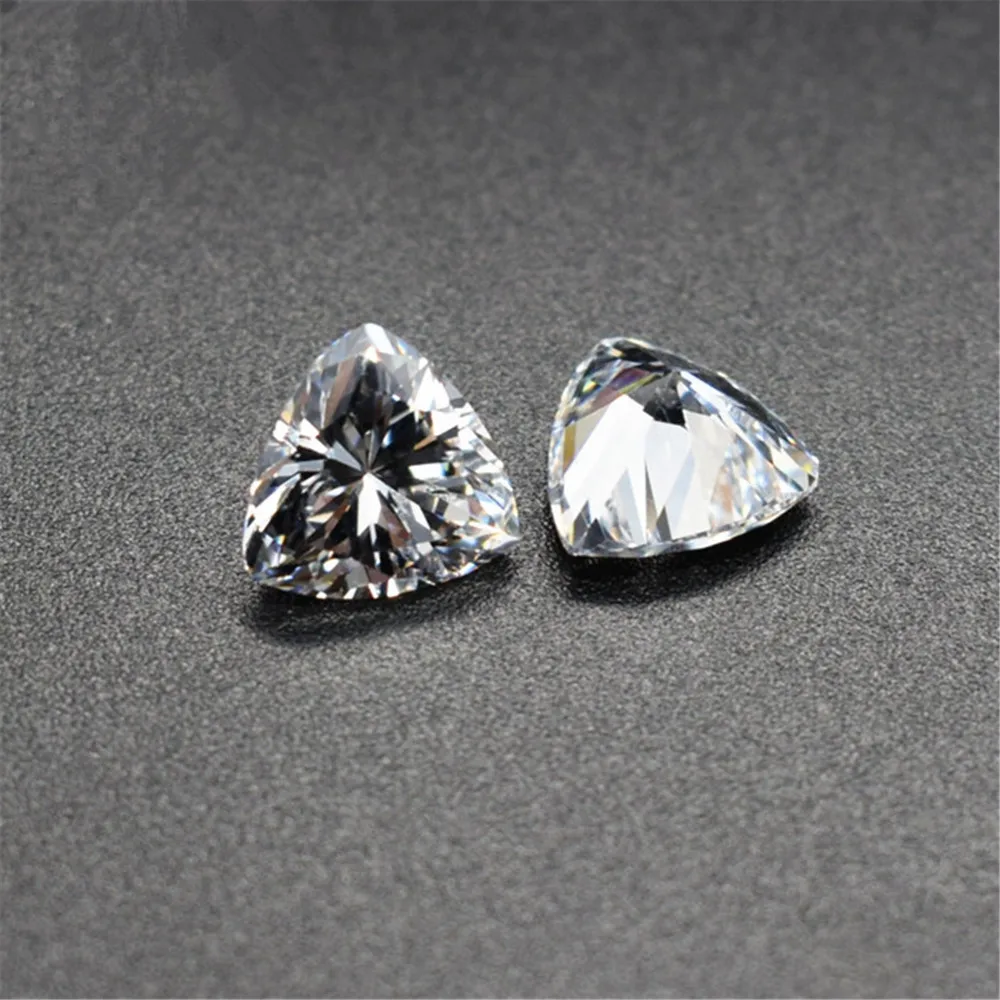 

Grade AAA Cubic Zirconia Trillion Faceted Gemstone Trilliant Cut Cubic Zirconia Multiple Sizes to Choose C25Z