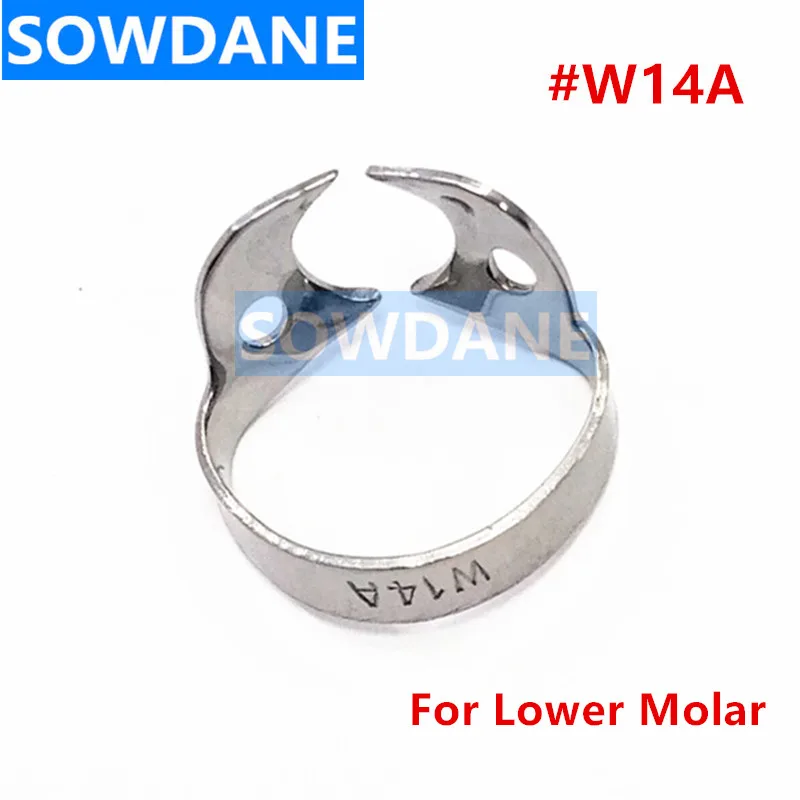 Dental Endodontic Restorative Rubber Dam Clamp Rubber Barrier Clip for Lower Molar W14A type Clmap