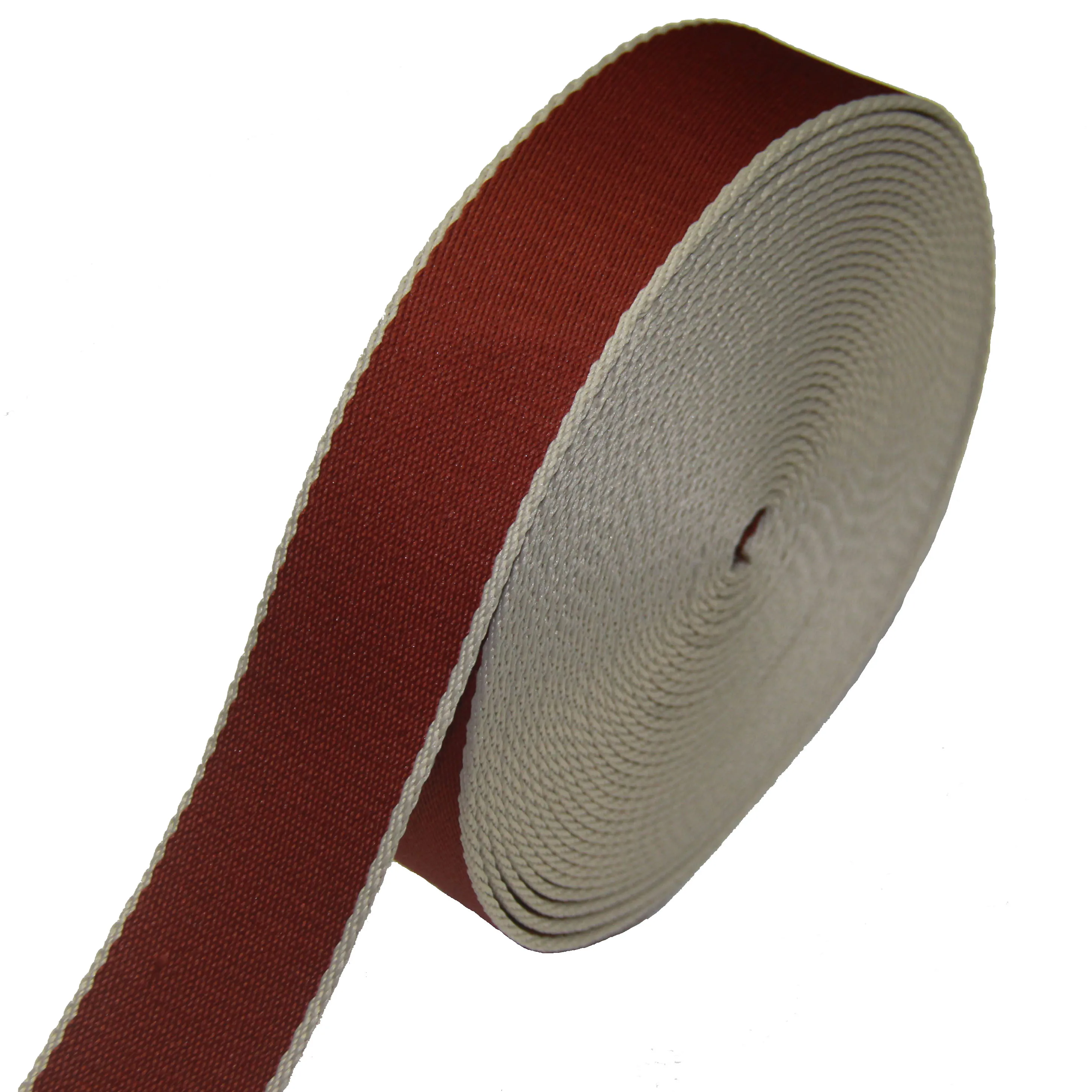 

38mm High Quality Twill Polyester Webbing Tape For Bag Strap 1.5 Inch Orange/Beige