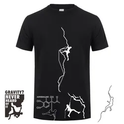 Funny Climbing T Shirt Mens Cotton Short Sleeve Climb Mountain Tshirt Climber Gift Top Tees