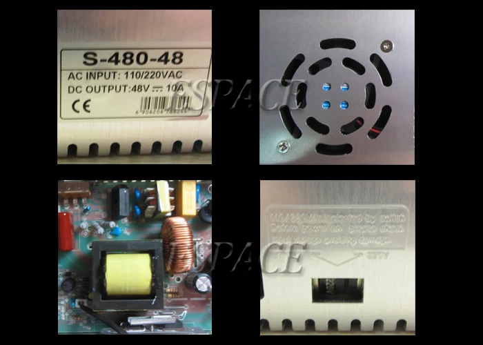 New model  48V 10A  12V40A 480W Switching Power Supply Driver for LED Strip AC 100-240V Input to DC 48V