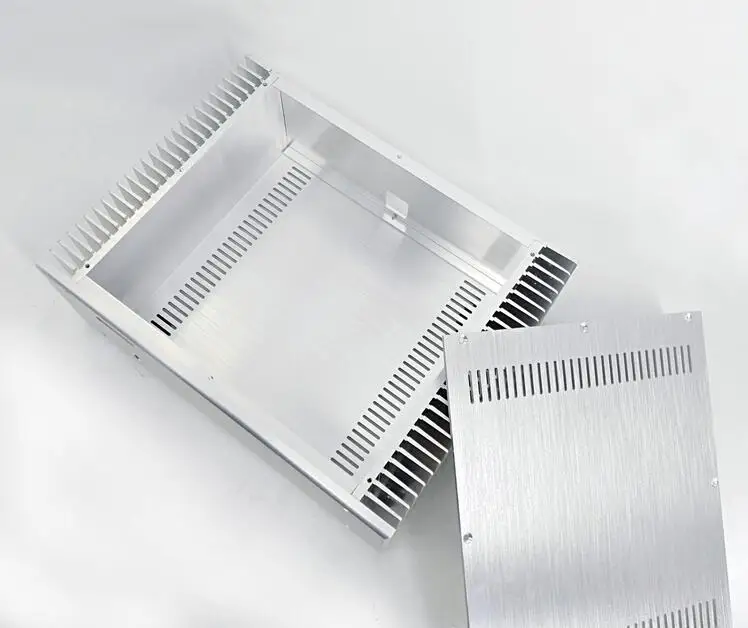 BZ3612 실버 모든 알루미늄 인클로저 프리 앰프 케이스 클래스 A 앰프 섀시 파워 앰프 케이스 DIY 박스