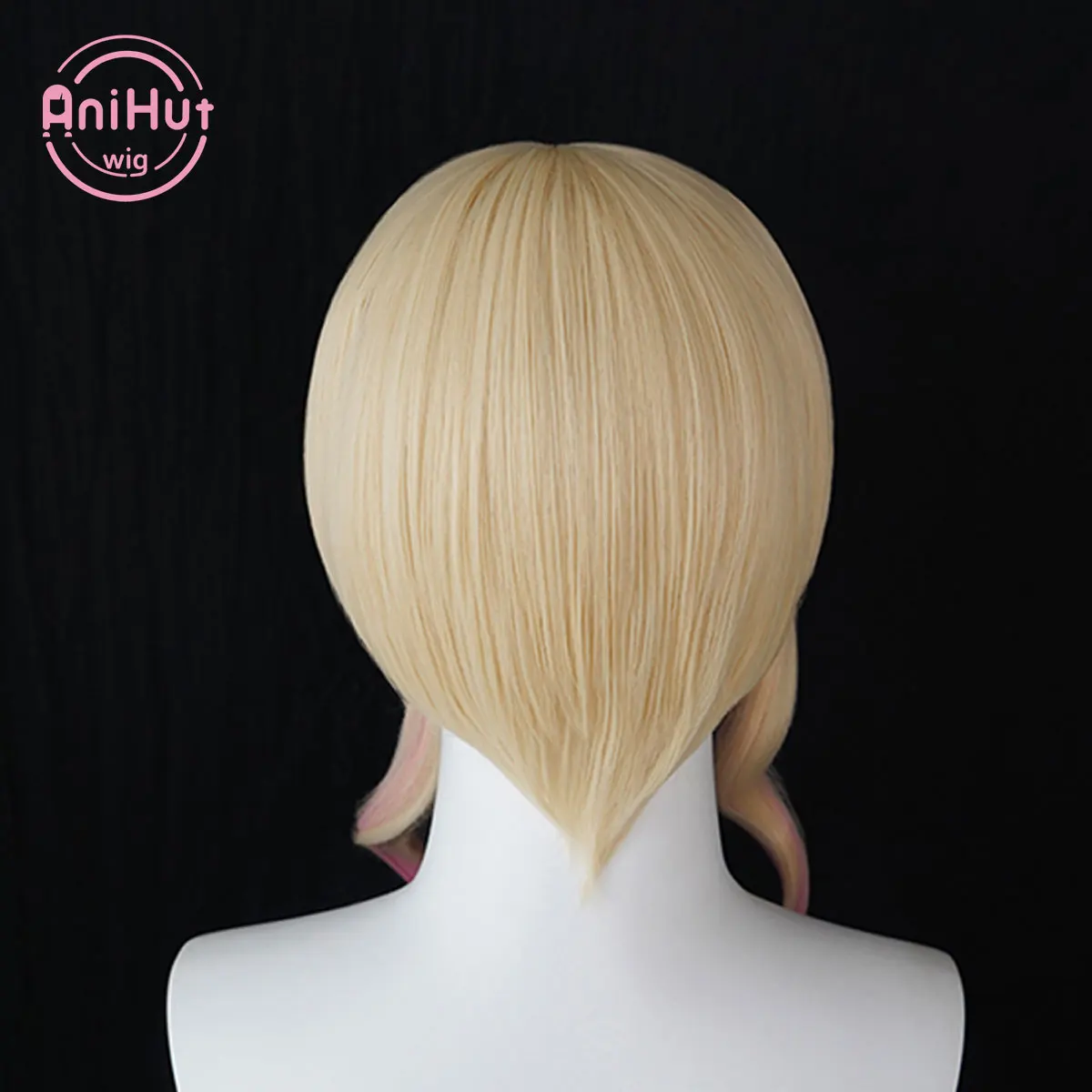 【AniHut】Tenma Saki Pink Blonde Mixed Cosplay Wig Project SEKAI COLORFUL STAGE! Wavy Heat Resistant Synthetic Hair Tenma Saki