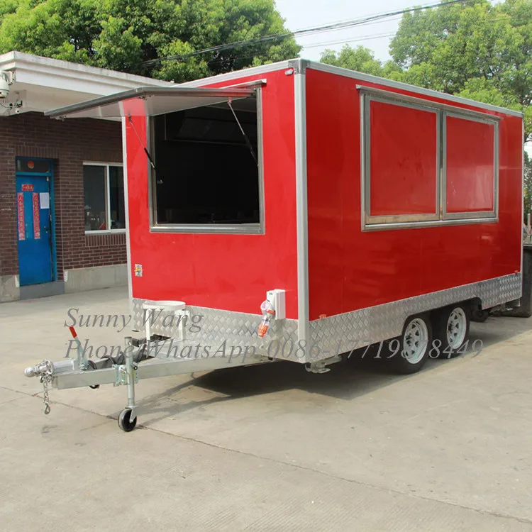 Kiosque de boissons certifié, remorque de vente de nourriture, chariot de restauration rapide Mobile avec vente en gros