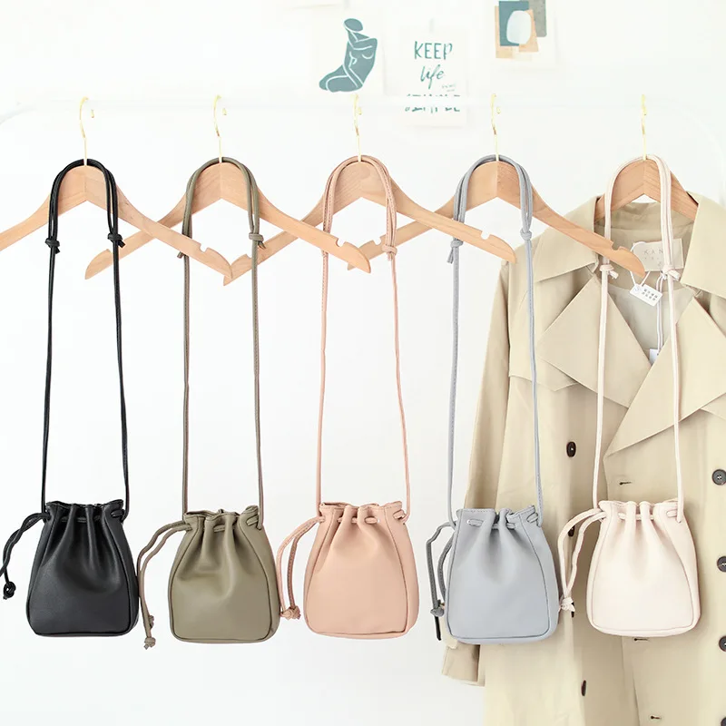 

MODITIN Lovely Small CellPhone Bags for Girls Crossbody Bags New Arrival Bucket Bags Women Cute Soft Shoulder Bags Free Shipping