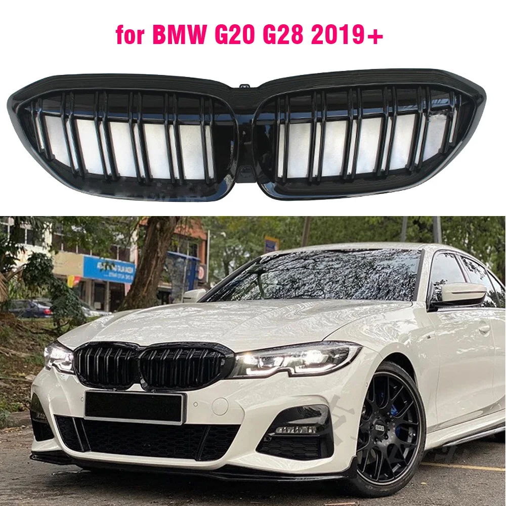 

Grille Replacement Glossy Black Kidney Front Bumper Grill FOR BMW G20 3 serie 320d 330i m340i