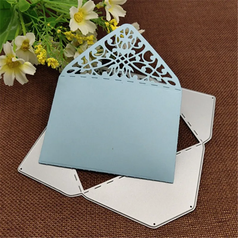 Envelope Pocket background Metal Cutting Dies For DIY Scrapbooking Album Embossing Paper Cards Decorative Crafts