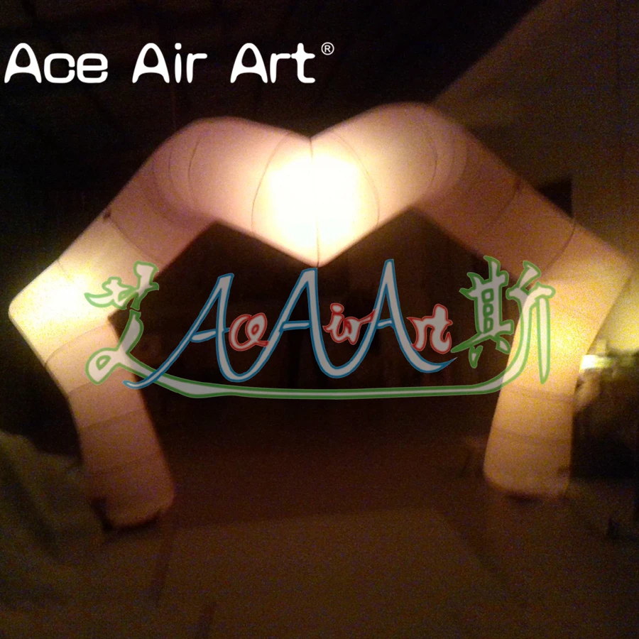 Beautiful Inflatable Lip Shaped Archway With Light For Valentine's Day/Advertising/Party Decoration Made By Ace Air Art