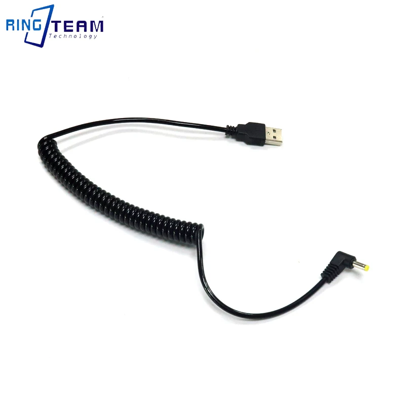 Suitable for Panasonic HD Video DV Camera 5V 2A DC Drive USB To DC4.0×1.7mm Male Spring Wire Power Cord