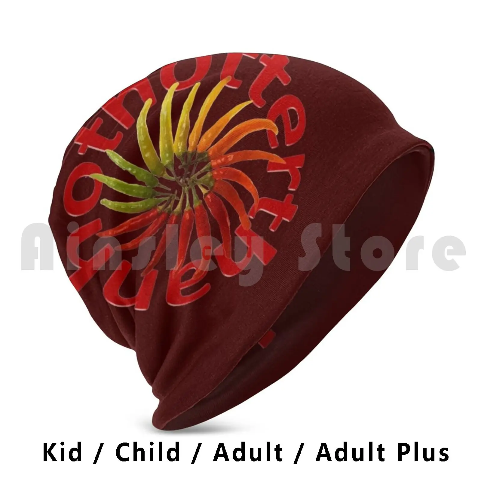 Hotter Than Hot Chili Pepper Wheel Hat 3283 Hat Hot Hotter Hot Chili Pepper Peppers Red Red