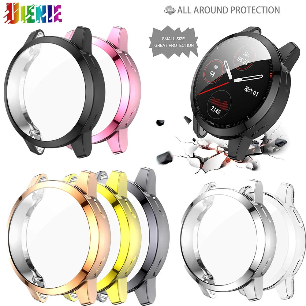 New Electroplated TPU All-inclusive Protective Shell For Garmin Venu 2 /Vivoactive 4 Universal Watch Case Full Cover Frame Cases