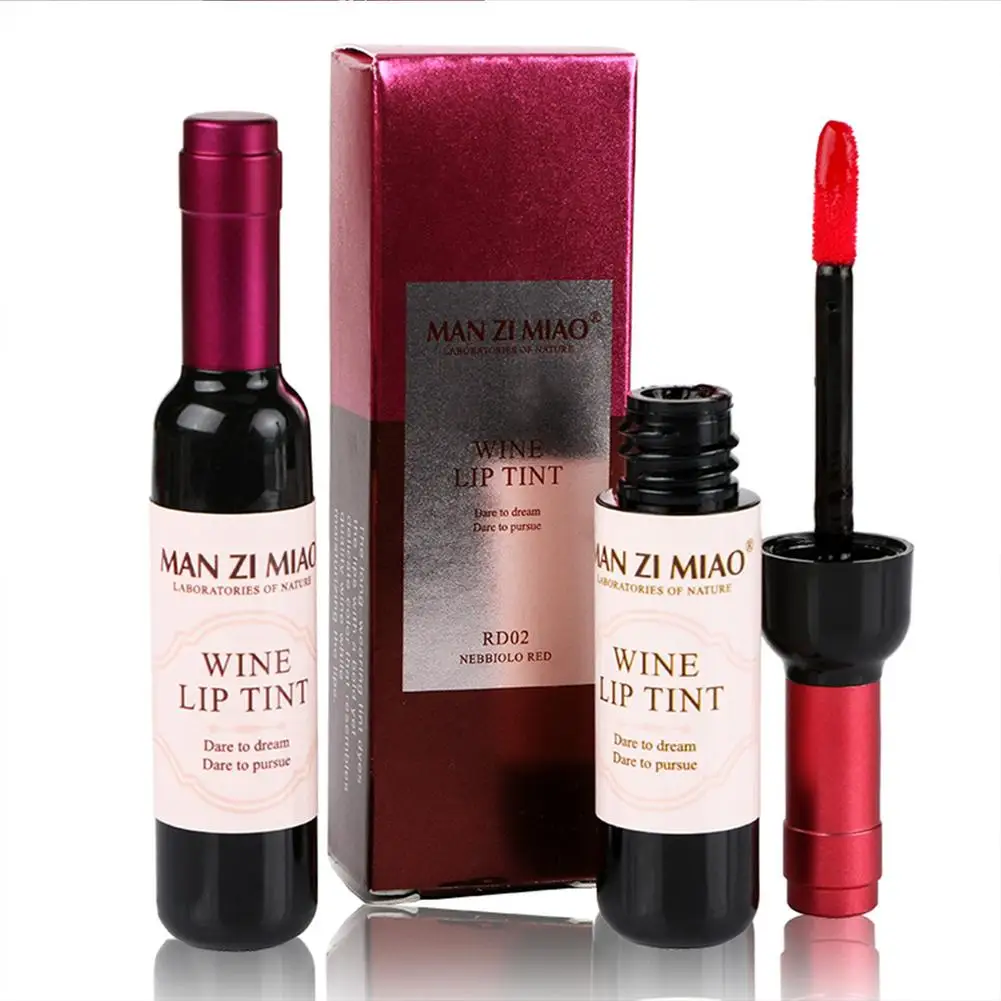 Lipstick Wine Lip Stain Baby Pink Lipgross Matte Liquid Lip Glaze Long Lasting Waterproof Lip Stain Nonstick Cup Lipstick