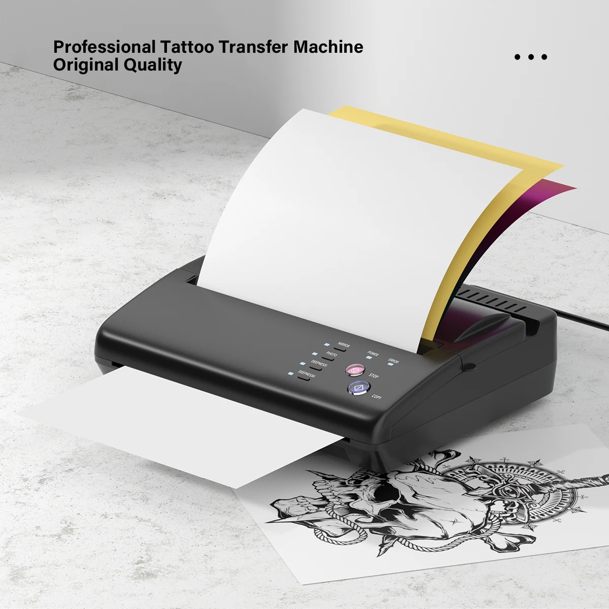 JOSI Black Color A4 Tattoo Transfer Machine Printer Tattoo Stencil Maker Transfer Machine For Paper Copy