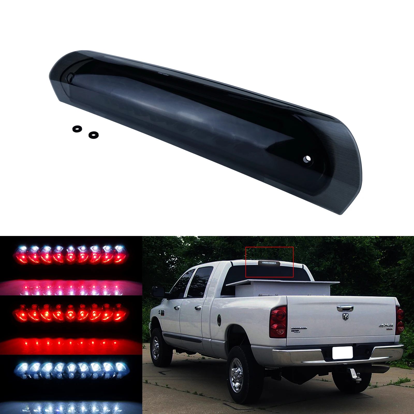 

LED 3rd High Mount Tail Brake Stop Light Cargo Lamp For Dodge Ram Truck 2002-09