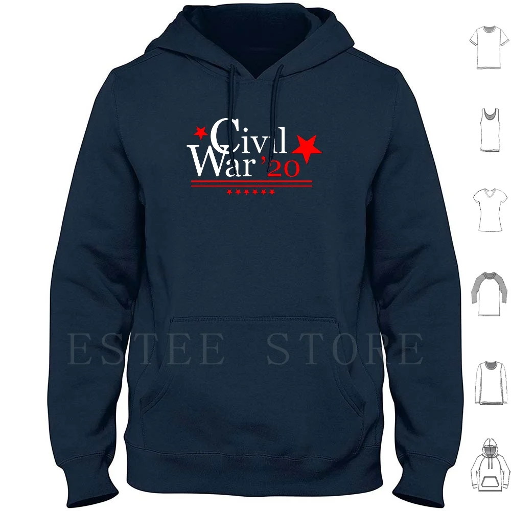 Civil War 20 Hoodies Long Sleeve War Civil War Political Humor Humour Dixie South North Northern Southern Politics