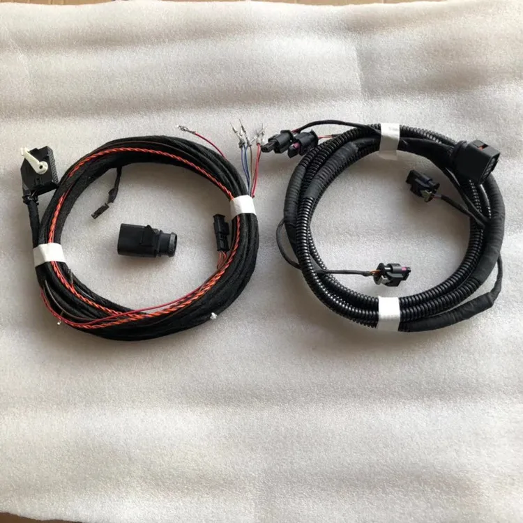 

Для Audi A3 8V VW golf 7 passat B8 Tiguan 2017 --- задний 4 PDC вспомогательный Датчик парковки радар проводной кабель