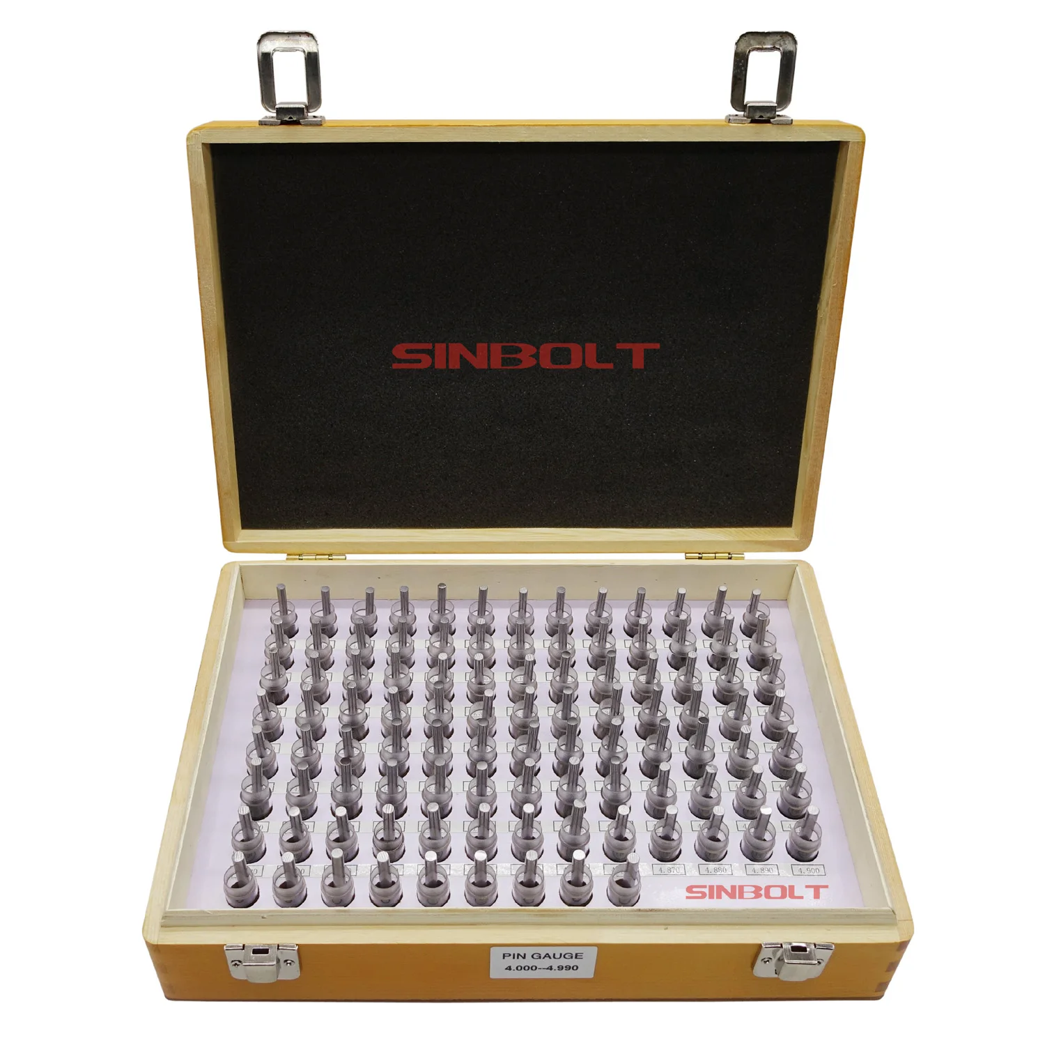 5.000mm--5.990mm,100pcs,Steel Pin Gauge Set,Step, 0.01,Fast Delivery