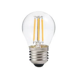 Lâmpada industrial da iluminação do candelabro, lâmpada conduzida G45, bulbos da bola do golfe, estilo retro do vintage, filamento 220V, 4W, 8W, 12W, E27, E14