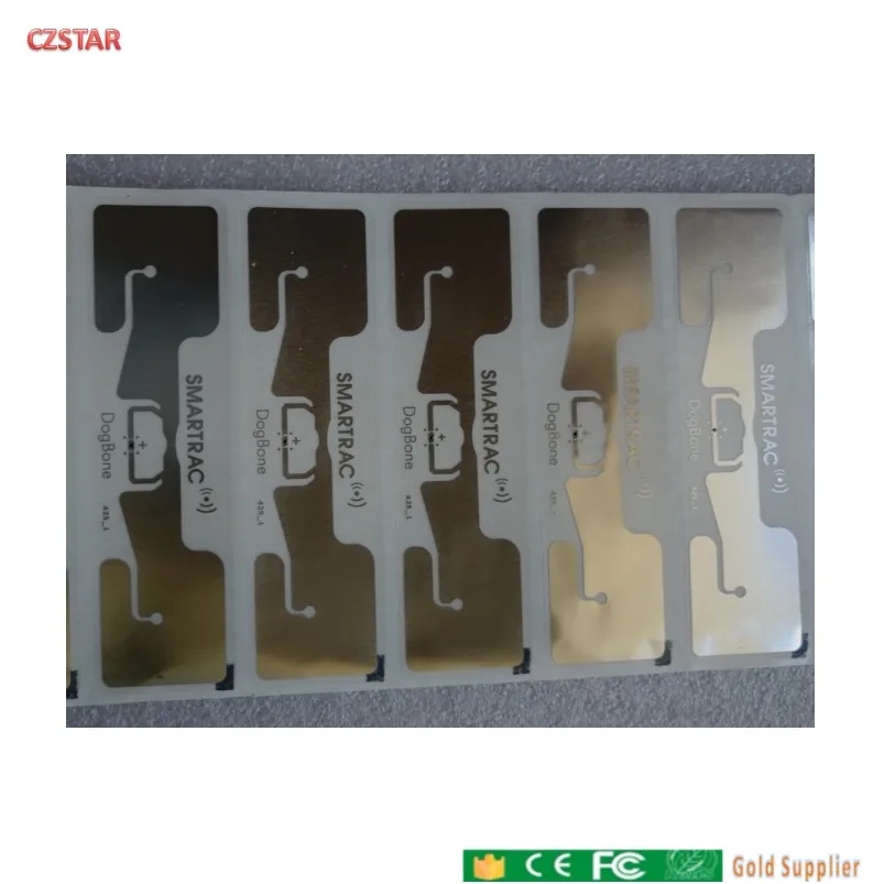 20000 ชิ้นขายส่งราคาส่วนลดใหญ่ smartrac dogbone impinj monza ชิปยาว uhf gen2 uhf rfid แท็กเปียก inlay