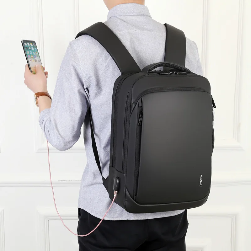 

Best Professional Men Business Backpack Travel Waterproof Slim Laptop Backpack School Bag Office Men Backpack Bag Leather