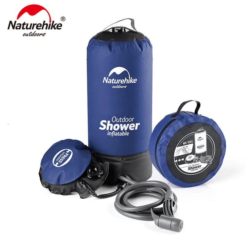 NatureHike 11L Outdoor Portable Inflatable Camping Shower Pressure Shower Water Bathing Bag