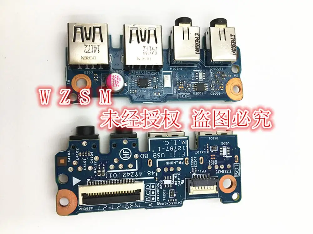 

NEW For HP ProBook 450G 450 G1 455 G1 Audio Jack USB Port Board 48.4YZ42.011 12787 WORKS