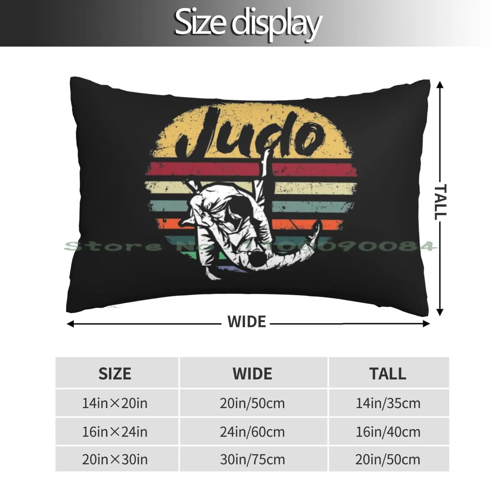 Judo Judoka Vintage Kampfsport Training Ringen Geschenk Pillow Case 20x30 50*75 Sofa Bedroom Turtle Tortoise Animal Vintage