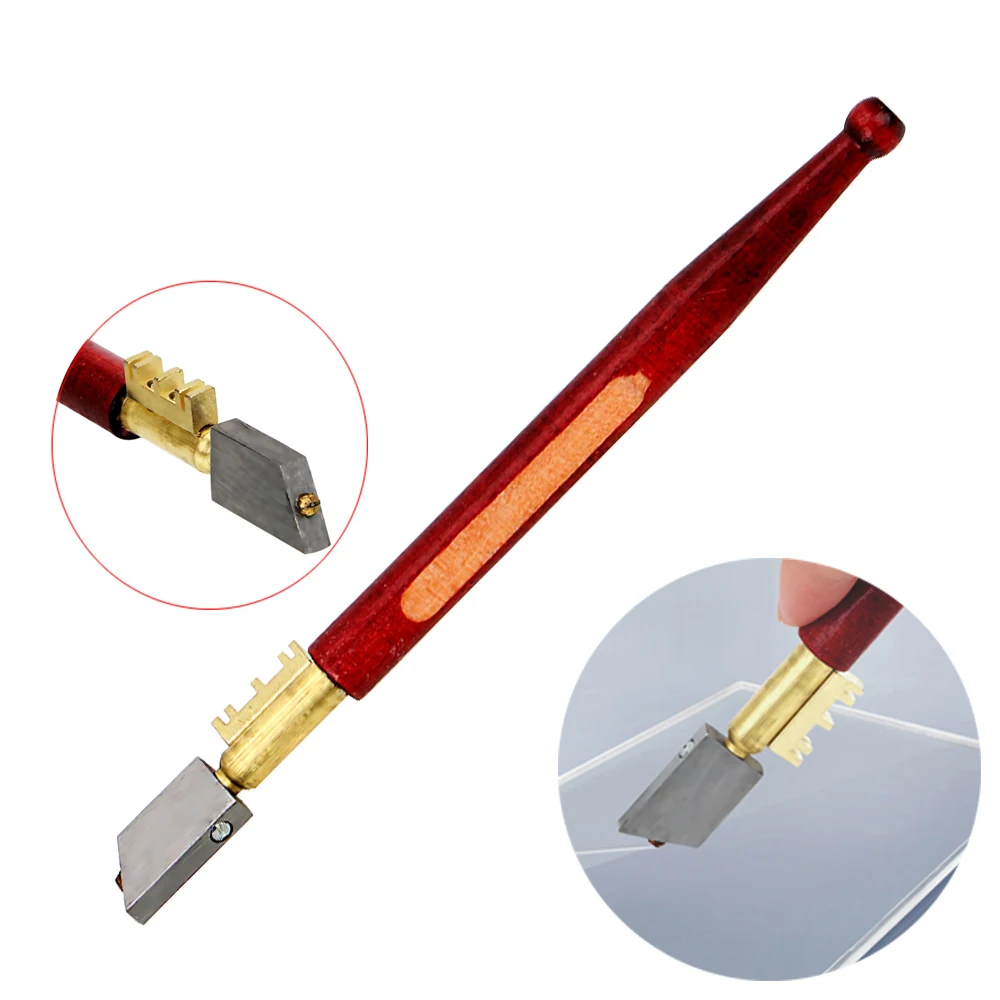 HOOMIN 17mm Single Diamond Glass Cutter Portable Sharp Knife Glass Diamond Cutting Tool