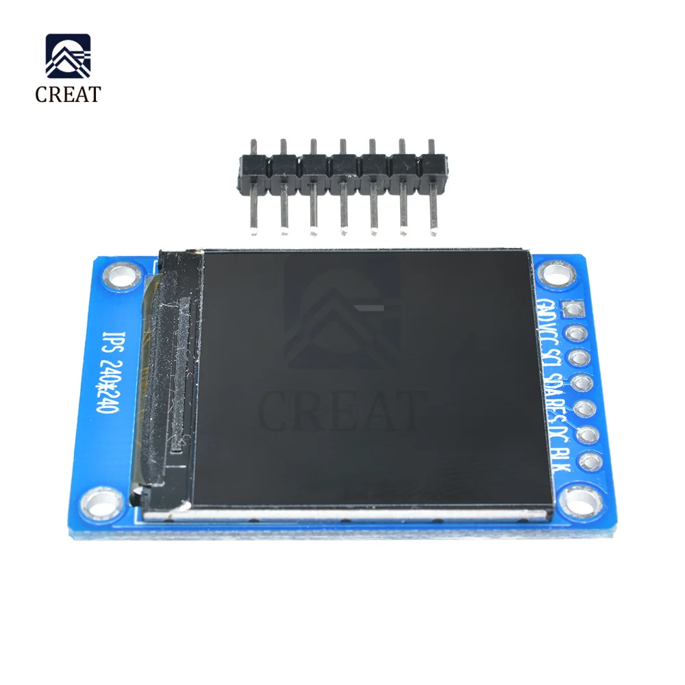 1.3 polegada ips módulo de tela lcd hd tft st7789 unidade 240*240 interface spi comunicação cor cheia display oled para raspberry pi