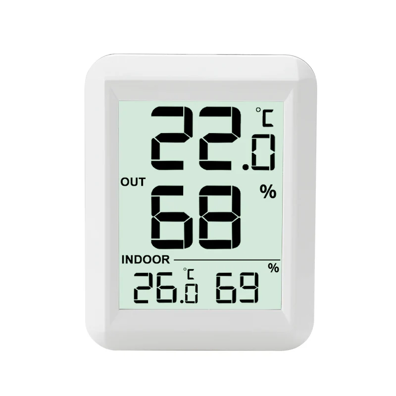 Digital LCD Wireless Thermometer Hygrometer Home Indoor Outdoor Temperature Humidity Monitor Meter Transmitter Sesnor -40~60°C