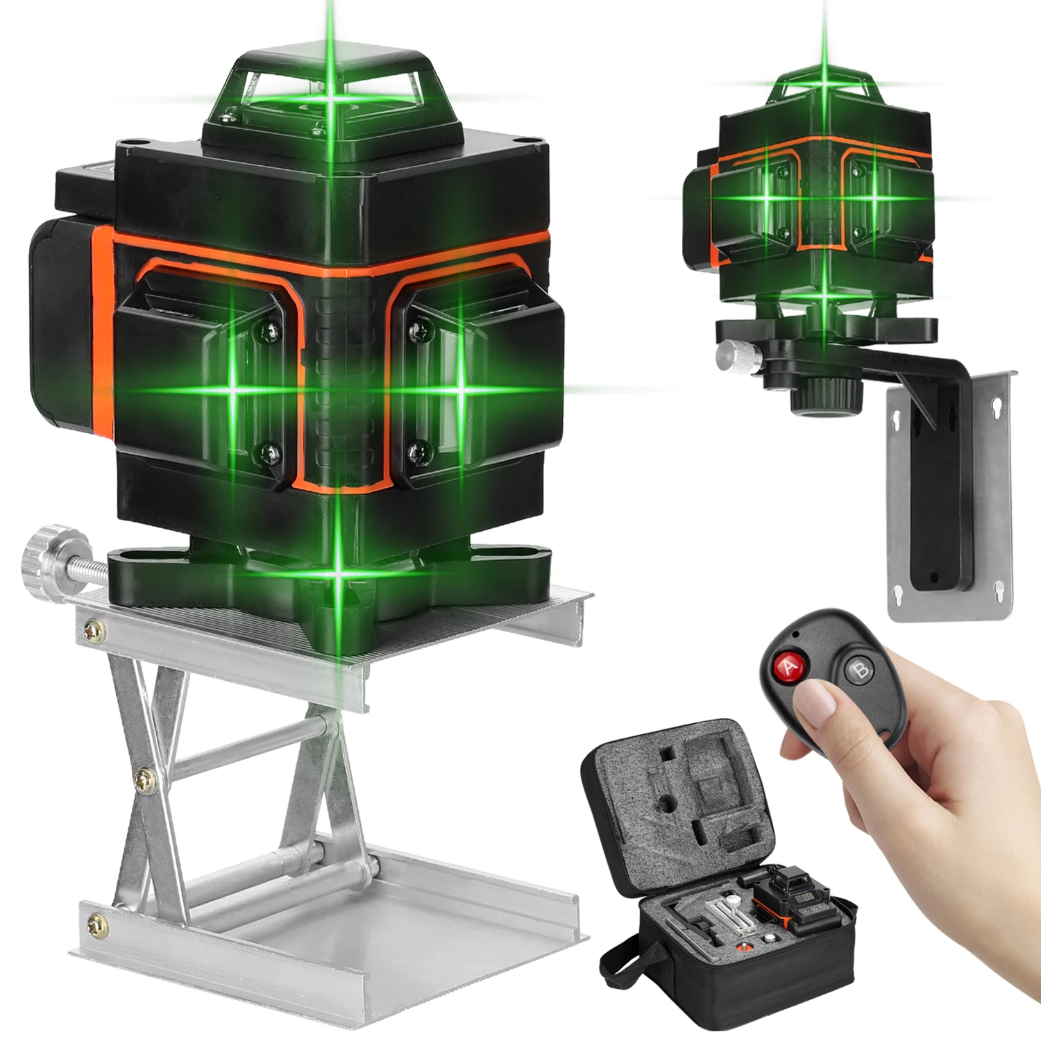 

Laser level 16 4D Lines Level Tool Vertical Horizontal Line with Self-Leveling Laser Level 360 professional green laser level