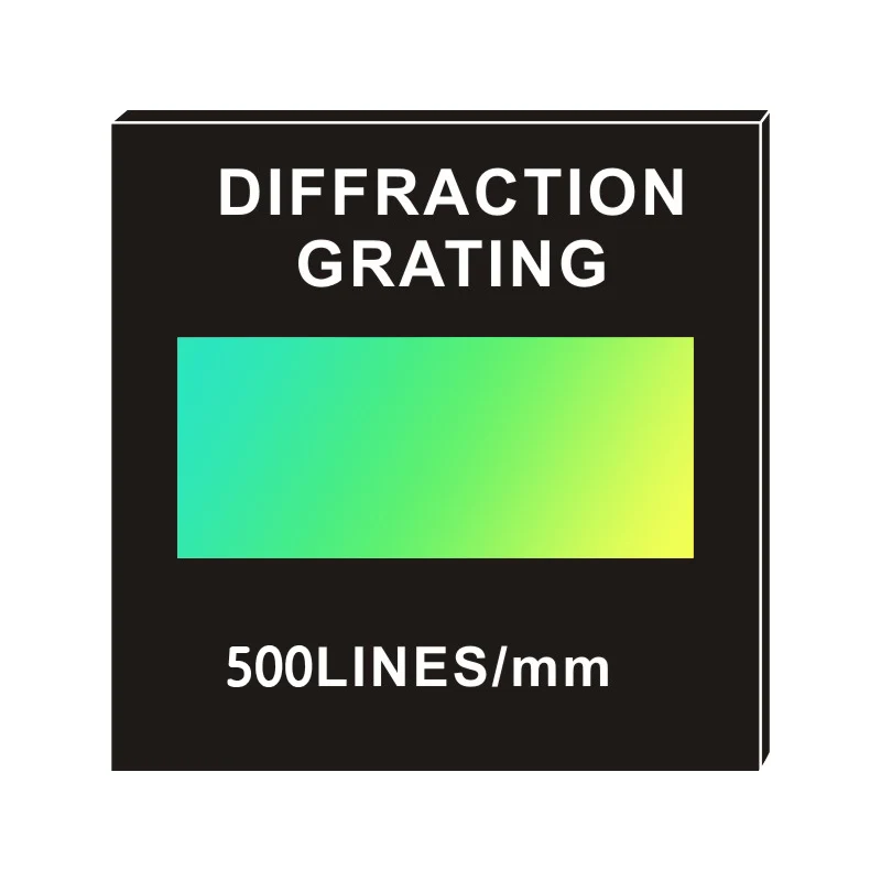 Holographic diffraction grating 500 lines 1mm teaching instruments teaching demonstration physical optics transmission