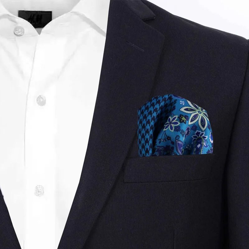 Yishline-男性用のツーピーススーツ,新しい,ファッショナブルなポケット付き,正方形,大きな花柄,点線のパターン,男性用のチェストタンクトップ