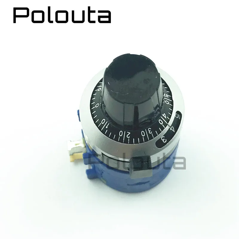 1 Pcs 1~100R Ohm 3590S-2 Multi-turn Precision Adjustable Resistance Potentiometers Three pin Wire-wound Potentiometer Knobs
