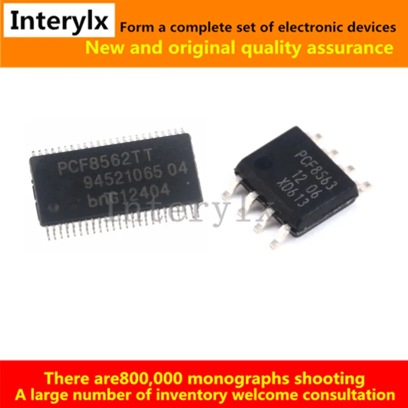 

5Pcs PCF8563T PCF8563 SOP-8 PCF8562TT PCF8562 TSSOP-48 Real Time Cock/Calendar Chip