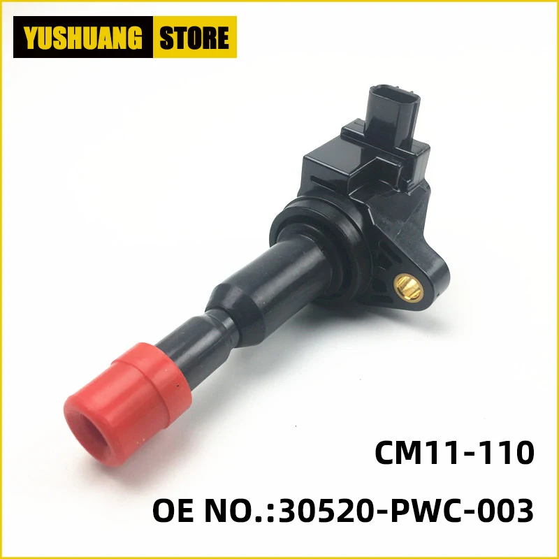 Engine ignition coil For Honda FIT CITY JAZZ GD3 GD8 1.5L 2003 2004 2005 2006 2007 2008 CM11-110 OEM# 30520-PWC-003