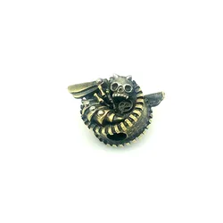 Outdoors Tools EDC Brass White Brass Bee Skull DIY Knife Beads Lanyard Pendants Key Rings Accessories
