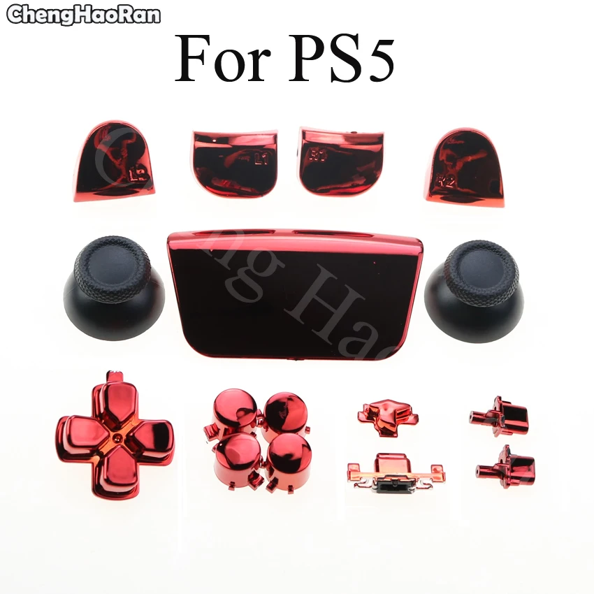ChengHaoRan 1set per Controller galvanico PS5 parti del Gamepad Joystick Touch Pad Cover pulsante di attivazione accessori per pulsanti Dpad