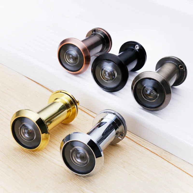 High Quality 200 Degree Alloy Tamper Adjustable Home Security Camera Optical Glass House Anti-Theft Eye Video Door Peephole