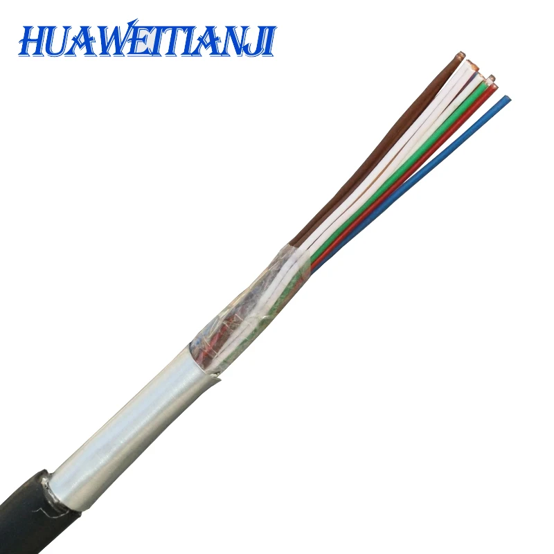 Outdoor HYAT big logarithm 20 pairs，Jelly Filled Underground Telephone Cables for Duct/Direct-Burial 20*2*0.4，100m，Support custo