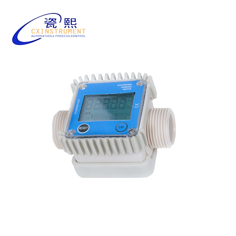 

The Electronic Turbine Flow Meter 12~120 M/min G1 inch Aluminum Material Diesel Fuel Oil K24 Turbine Flow Meter