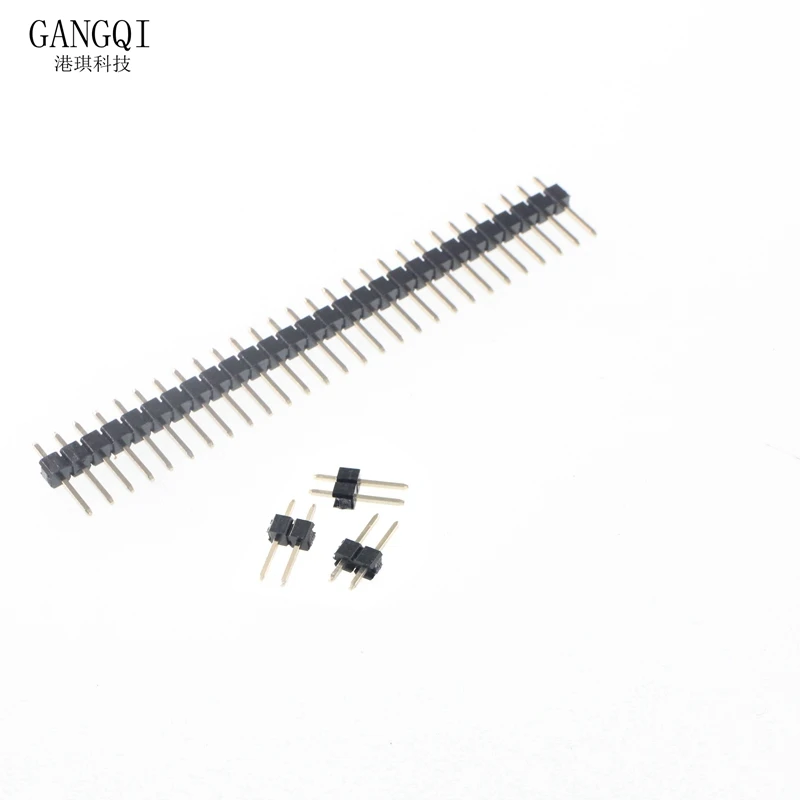 10Pcs 2.54mm Single Row Male 1~40P PCB Board Pin Header Connector Strip Pinheader 2/3/4/5/6/8/10/12/20/40Pin For Arduino