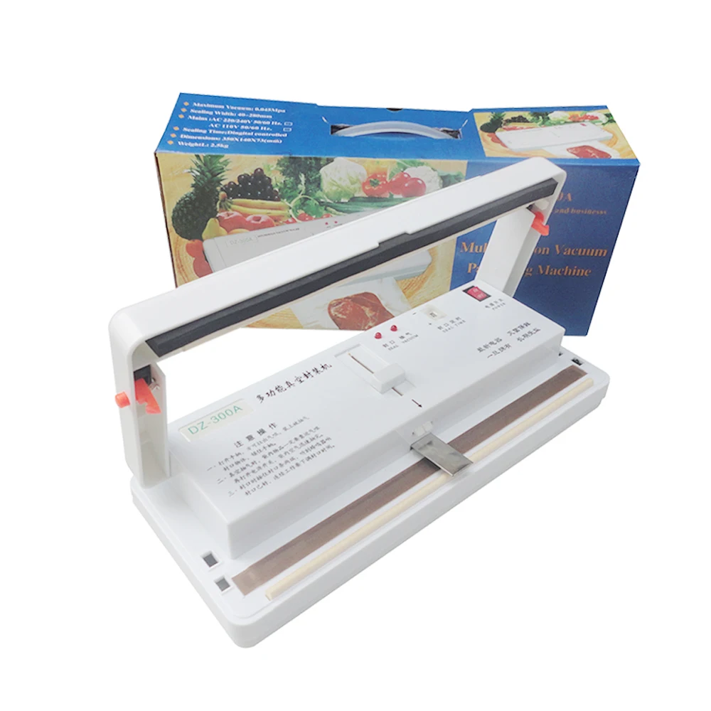 DZ300A Vacuum Sealer Food storage Bag Vacuum Sealing Machine Plastic Pouch Sealer Package Packing Sealer SHENLIN Packaging equip