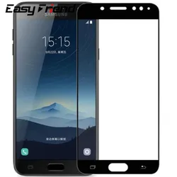 For Samsung Galaxy C8 J7 Plus J7Plus C7100 Screen Protector Color Protective Film Full Cover Tempered Glass