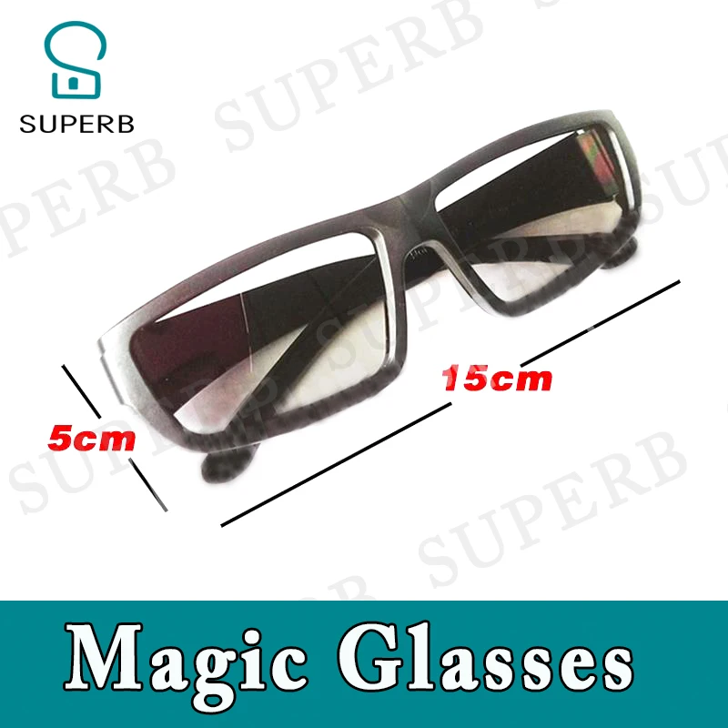 Replacement glasses of the Magic Glasses Prop Special glasses to see the hidden clues Real life room escape game Superb props