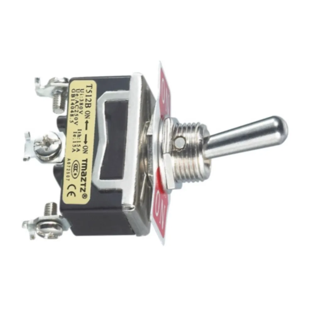 T5R12B Single knife single throwing 2 file 3 foot button switch 12mm self-locking position One Opened and One closed